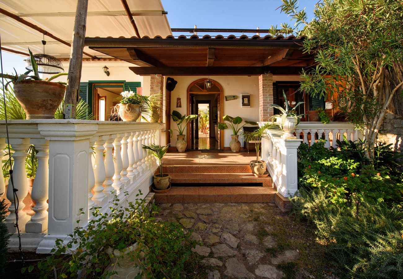 Villa a Pogerola - Villa Gioiello - Piscina vista mare con cromoterapia 