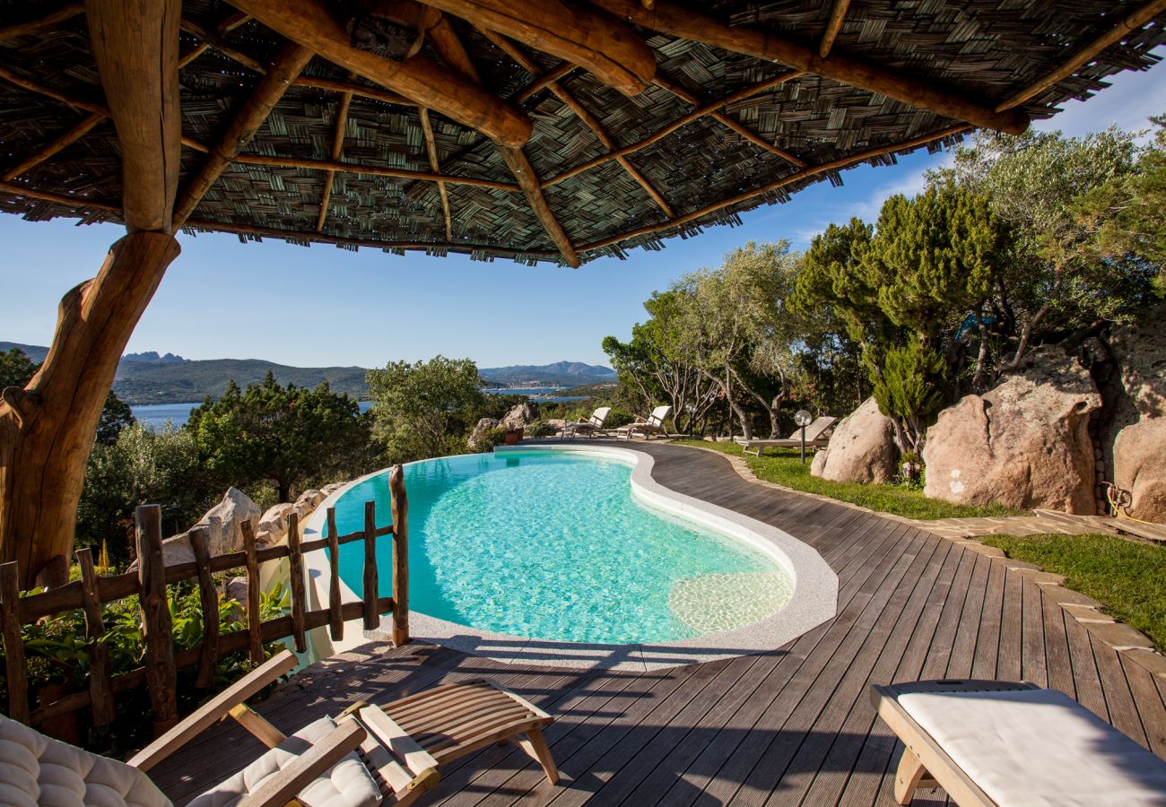 Villa Sa Jaga - piscina con vista mare, villa con piscina privata in affitto Porto Rotondo