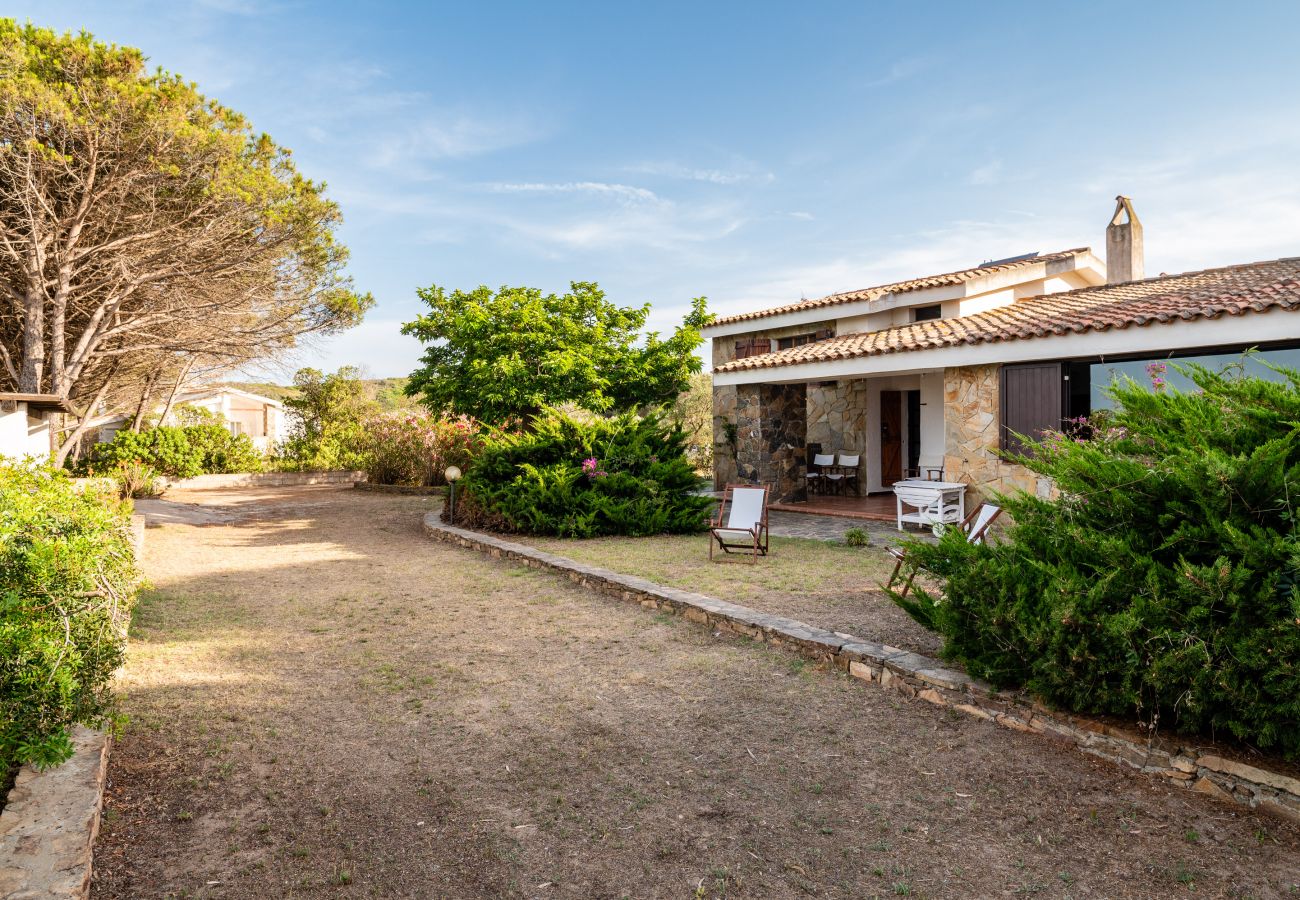 Villa Bay Pine - giardino con accesso diretto alla spiaggia in villa in affitto a Olbia