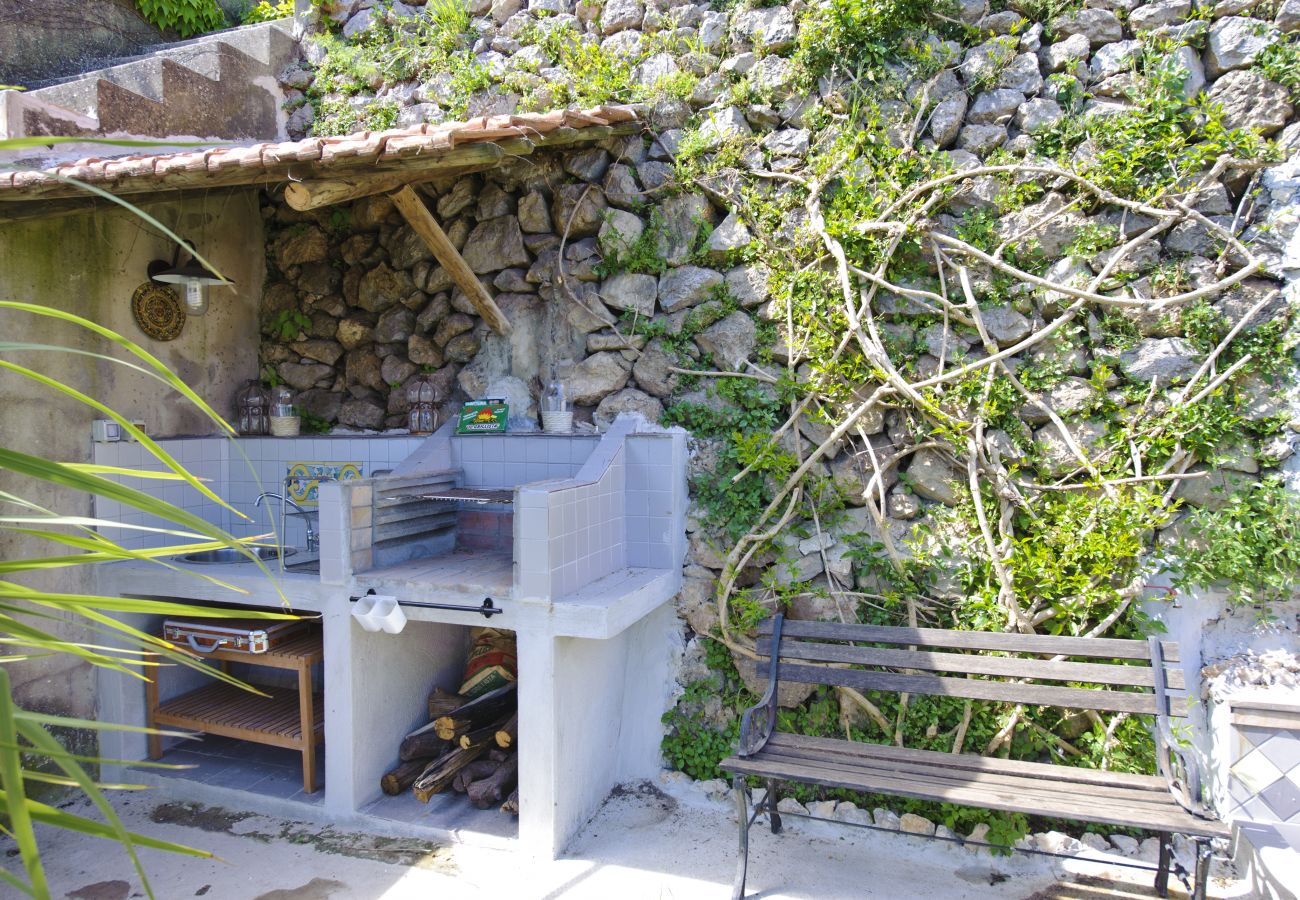 Ferienhaus in Praiano - Casale Fralisa - Wunderbare Terrasse und Whirlpool mit Meerblick