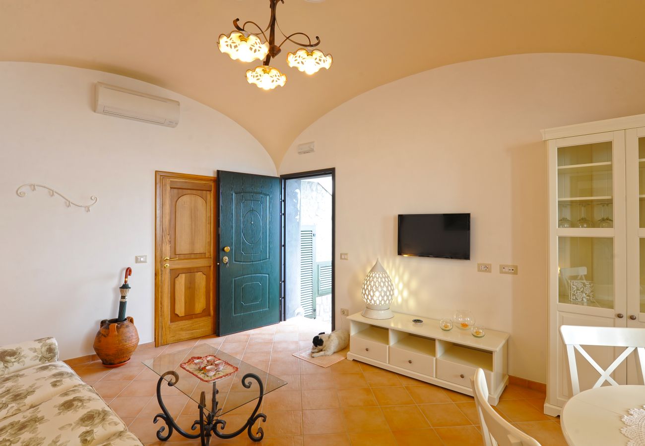 Ferienhaus in Praiano - Casa La Ulivella - Große Terrasse mit Meerblick