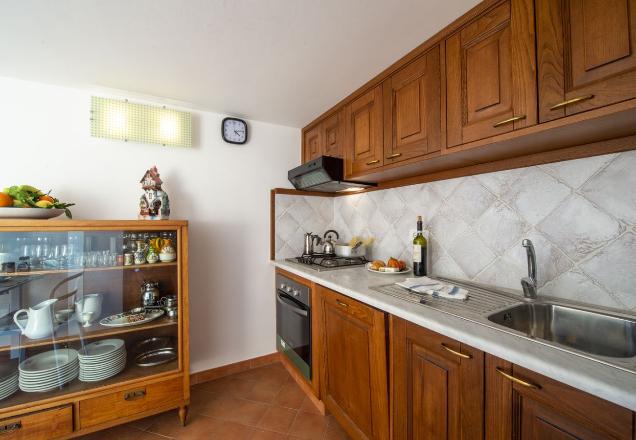 Ferienwohnung in Praiano - Casa Cimino A - Schöne Wohnung mit herrlichem Blick auf Capri und Positano