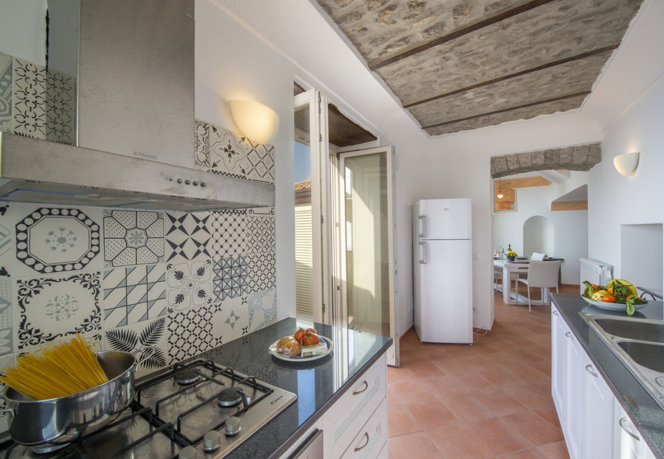 Ferienwohnung in Praiano - Casa Cimino B - Elegante Wohnung mit Meerblick