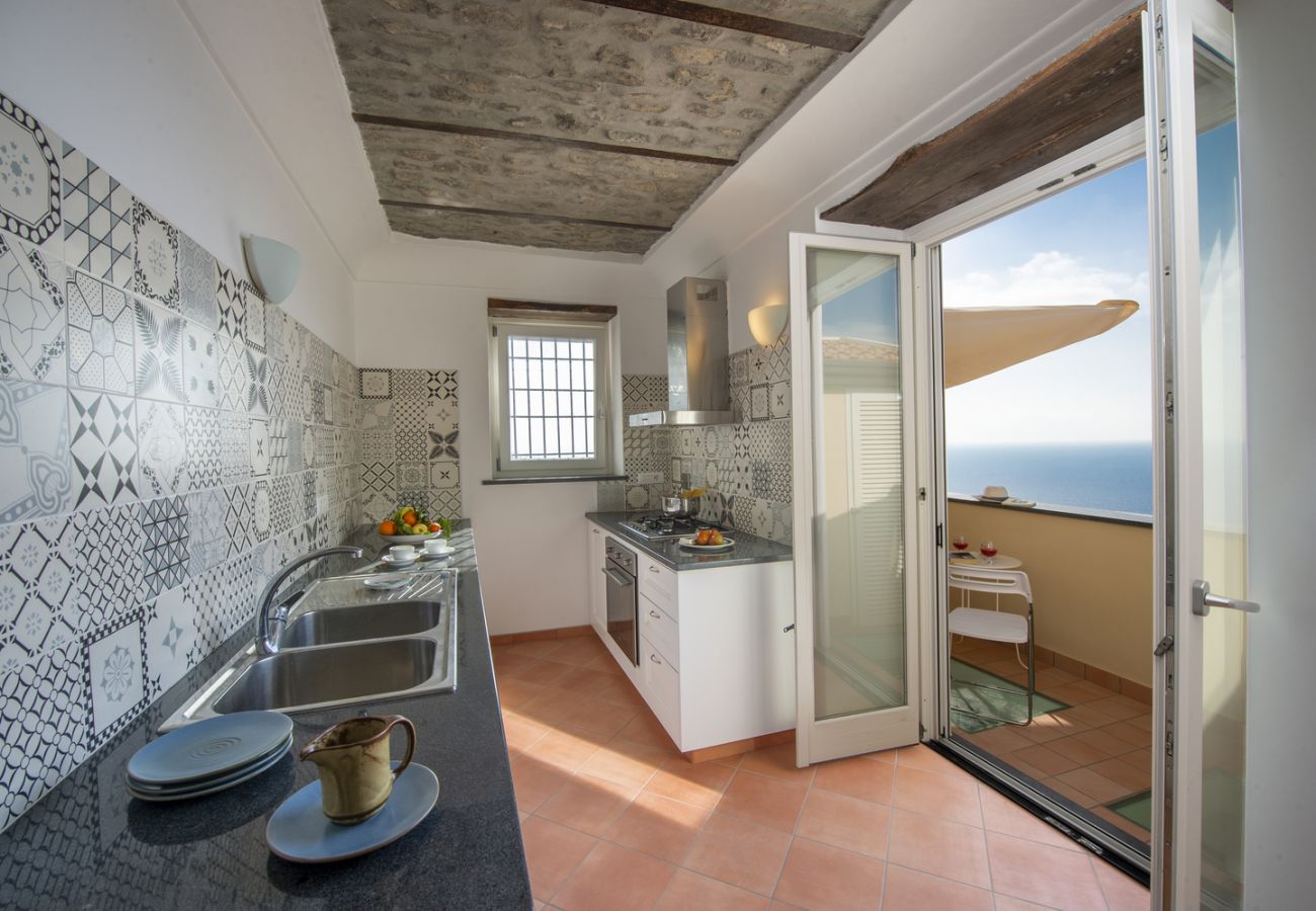 Ferienwohnung in Praiano - Casa Cimino B - Elegante Wohnung mit Meerblick