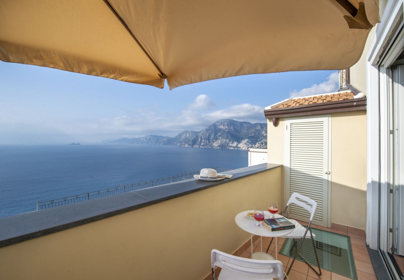 Ferienwohnung in Praiano - Casa Cimino B - Elegante Wohnung mit Meerblick