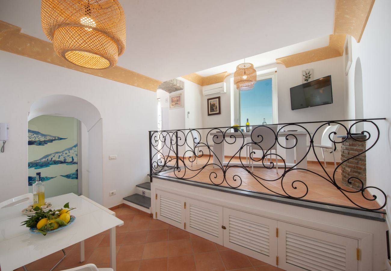 Ferienwohnung in Praiano - Casa Cimino B - Elegante Wohnung mit Meerblick