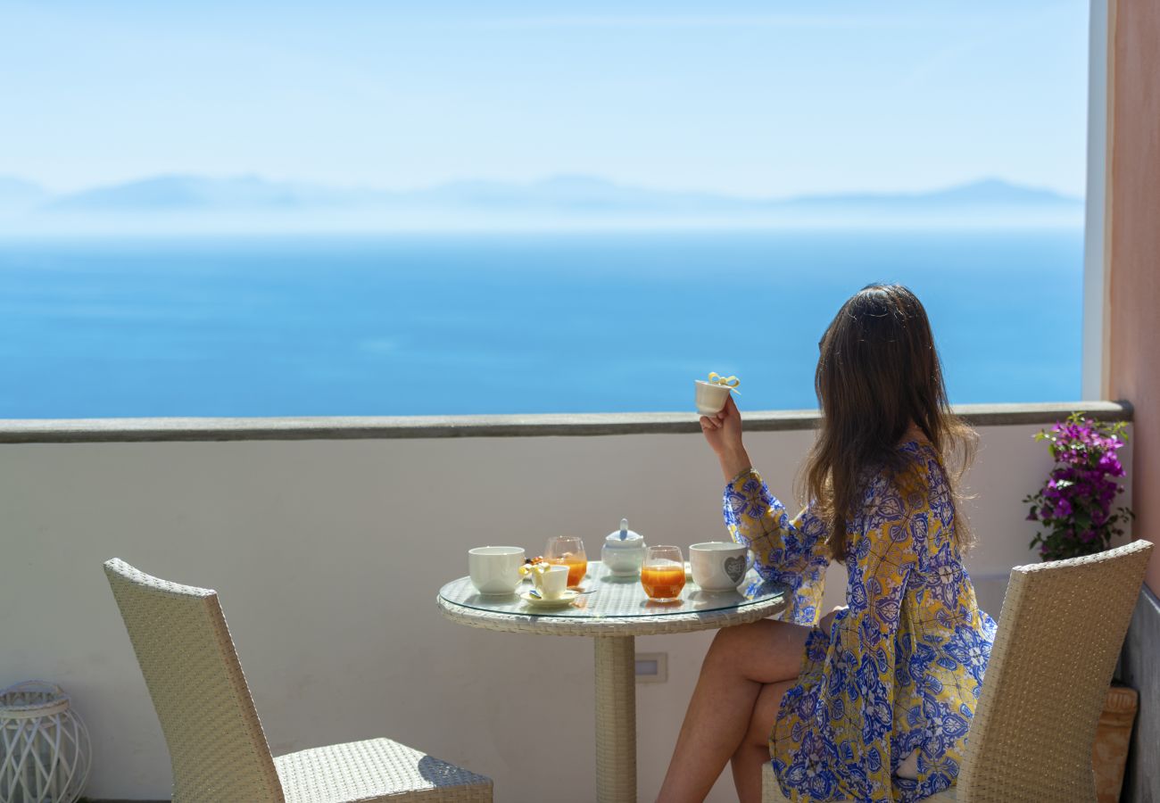 Ferienhaus in Praiano - Casa Terry - Schöne Wohnung mit Meerblick