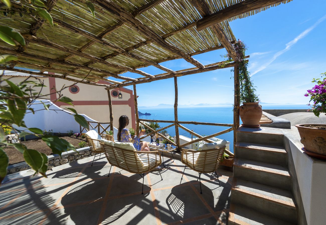 Ferienhaus in Praiano - Casa Terry - Schöne Wohnung mit Meerblick