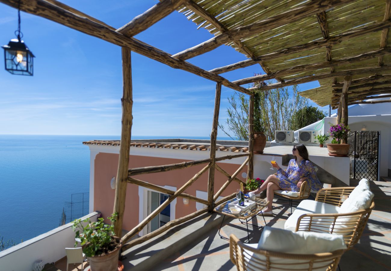 Ferienhaus in Praiano - Casa Terry - Schöne Wohnung mit Meerblick