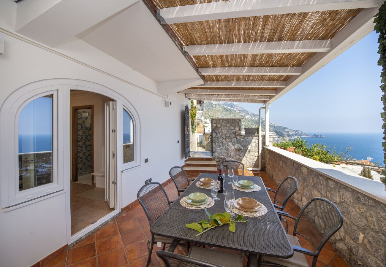 Ferienhaus in Praiano - Casa Il Riccio - Casa mit Garten und unglaublichem Panorama