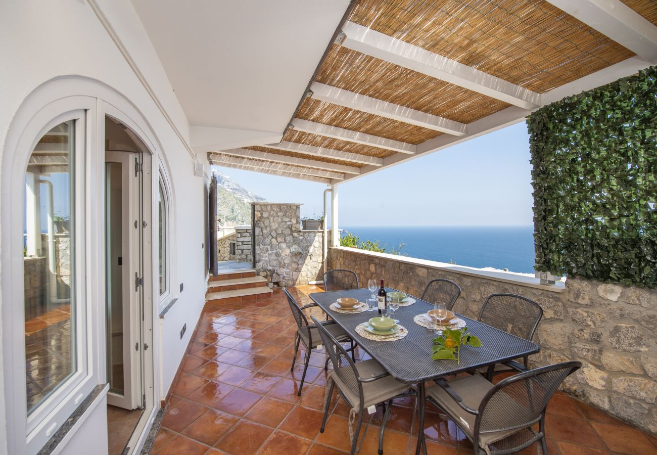 Ferienhaus in Praiano - Casa Il Riccio - Casa mit Garten und unglaublichem Panorama