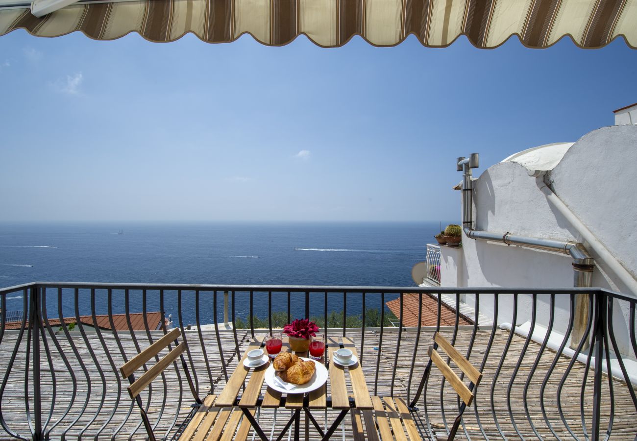 Ferienhaus in Praiano - Casa Il Riccio - Casa mit Garten und unglaublichem Panorama