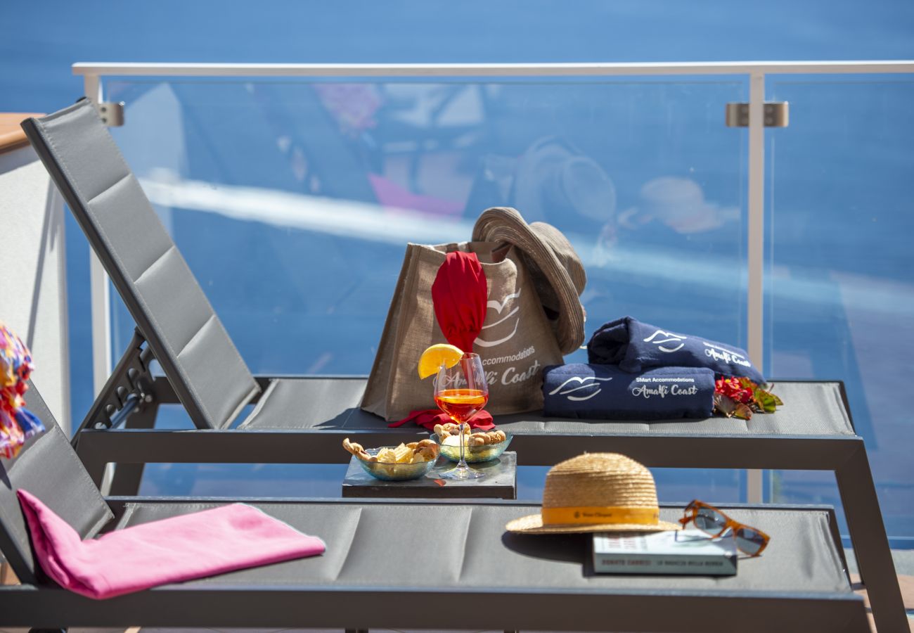 Ferienhaus in Praiano - La Dimora di Euribia - Schwebend zwischen Himmel und Meer