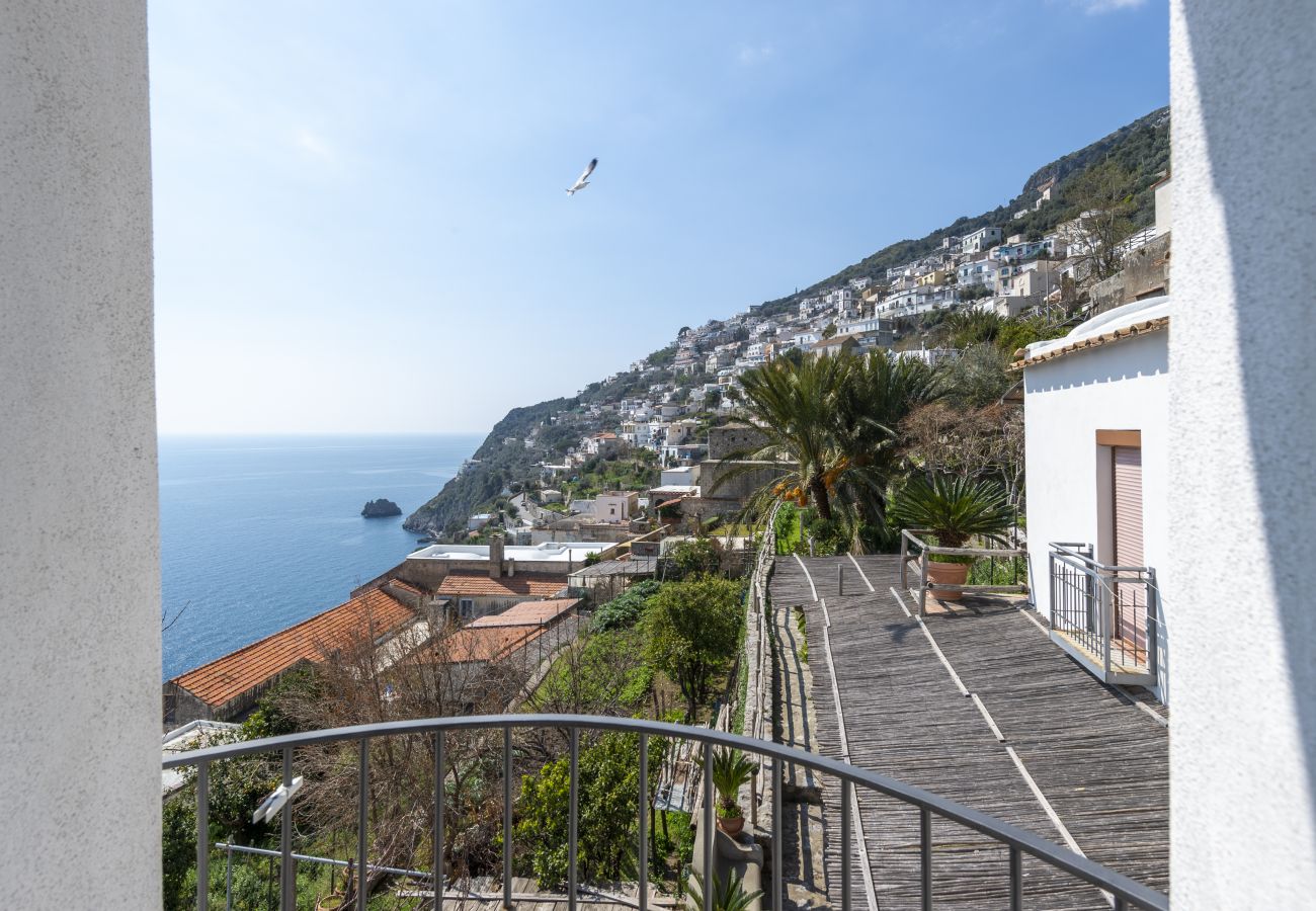 Ferienhaus in Praiano - Casa Madonna Del Mare- Villa mit Meerblick, nur wenige Schritte vom Strand entfernt