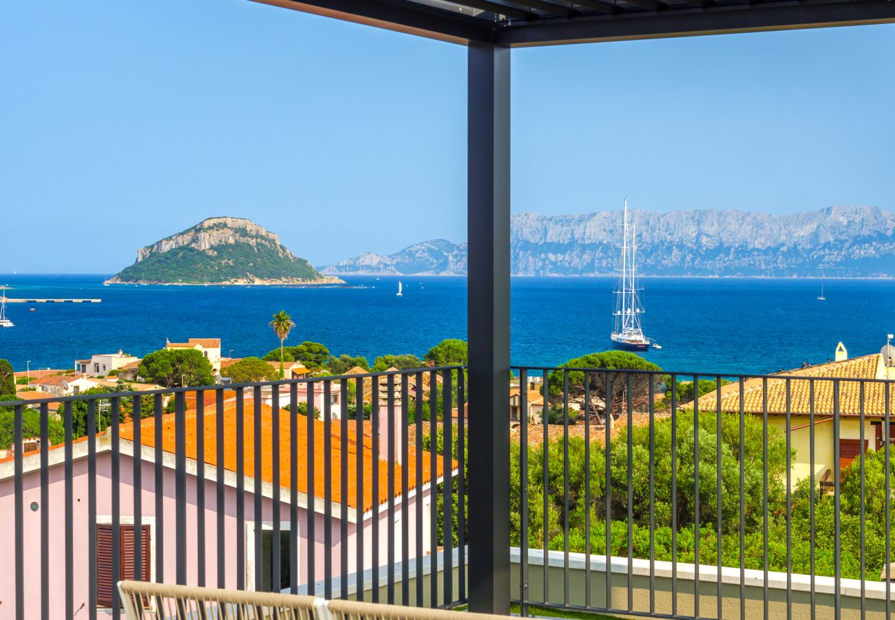 Villa Mathis - Meerblick von der Terrasse, Entspannung und atemberaubendes Panorama auf die Costa Smeralda