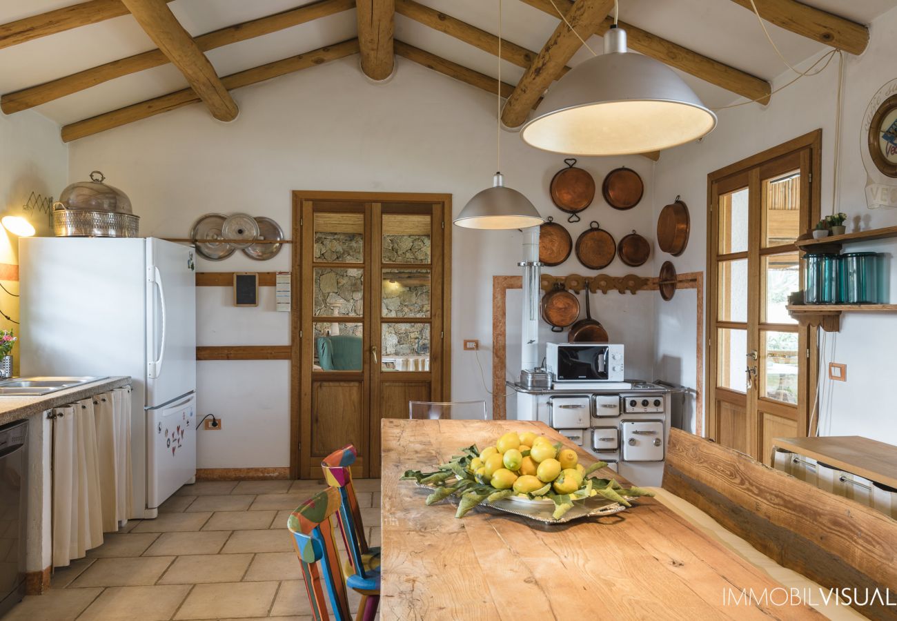 Villa Relais - open space with integrated kitchen and relaxation area in Porto Rotondo