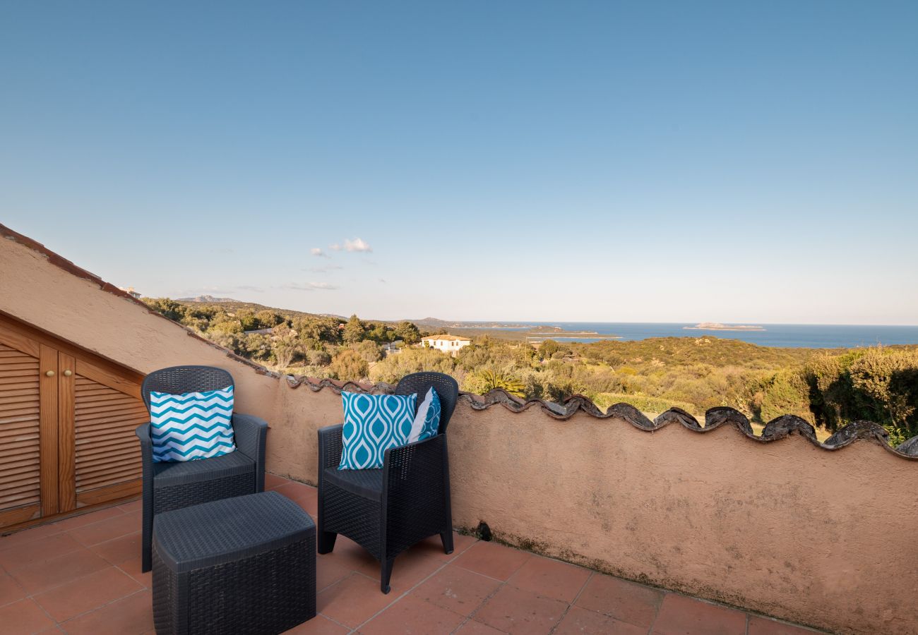 Villa Linda - panoramic view of the Gulf of Portisco, holiday home in Sardinia