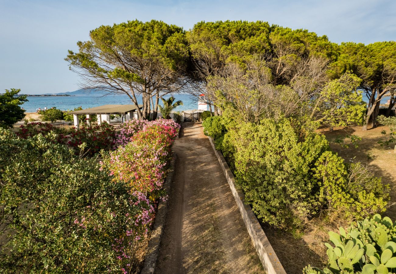 Villa Bay Pine - direct beach access via private path in rental villa on the east coast of Sardinia