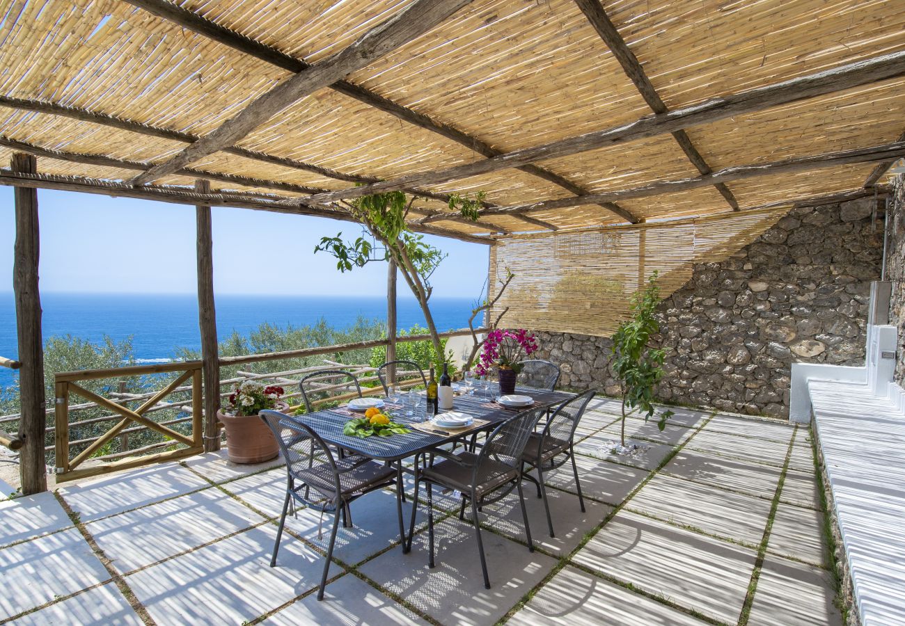 House in Praiano - Casa Il Riccio - House with garden and breathtaking view