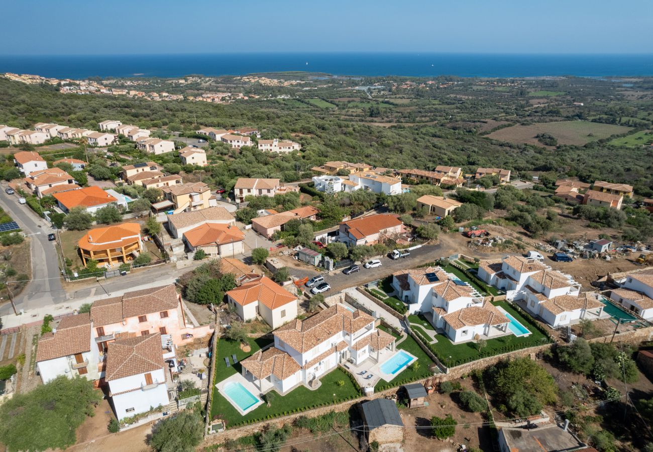 Bellevue 36E - panoramic view from the rental villa in Budoni